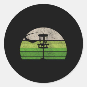 Ultimate Frisbee Disc Golf Tee Shirts For Men Co.  Classic Round Sticker