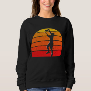 Ultimate Frisbee Disc Player Vintage Sunset Colors Sweatshirt