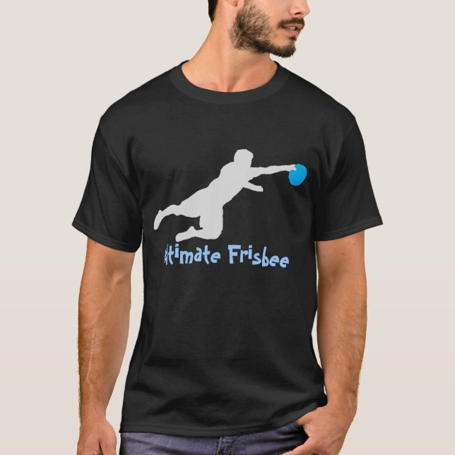 Ultimate Frisbee (Dive) (dark) T Shirt (Front)