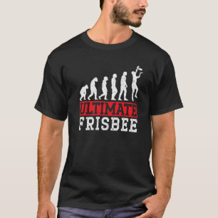 Ultimate Frisbee Evolution Flying Disc Sport T-Shirt