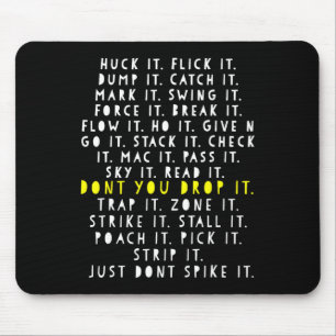 Ultimate Frisbee Game Language Frowler Disc Golf P Mouse Mat