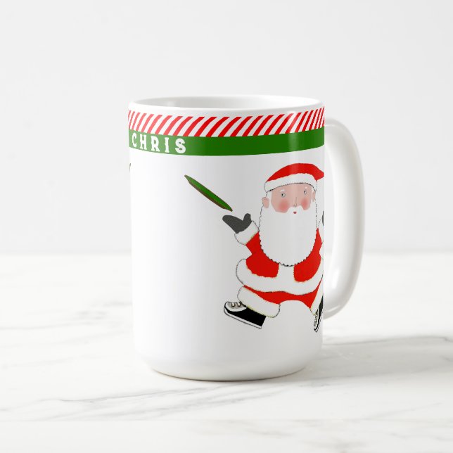 Ultimate Frisbee Holiday Gift Coffee Mug (Front Right)