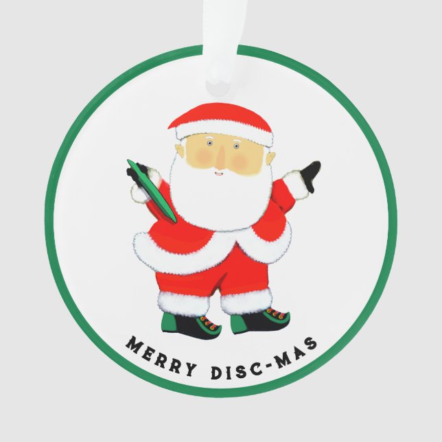 Ultimate Frisbee Holiday Gifts Ornament (Front)