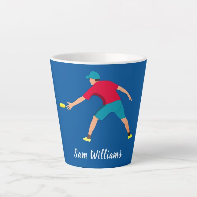 Ultimate Frisbee Latte Mug (Front)