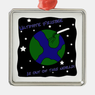Ultimate Frisbee Out of this World Metal Tree Decoration