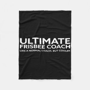 Ultimate Frisbee Player Coach Disc Golf Men Women Fleece Blanket