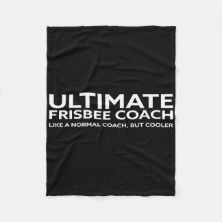 Ultimate Frisbee Player Coach Disc Golf Men Women Fleece Blanket