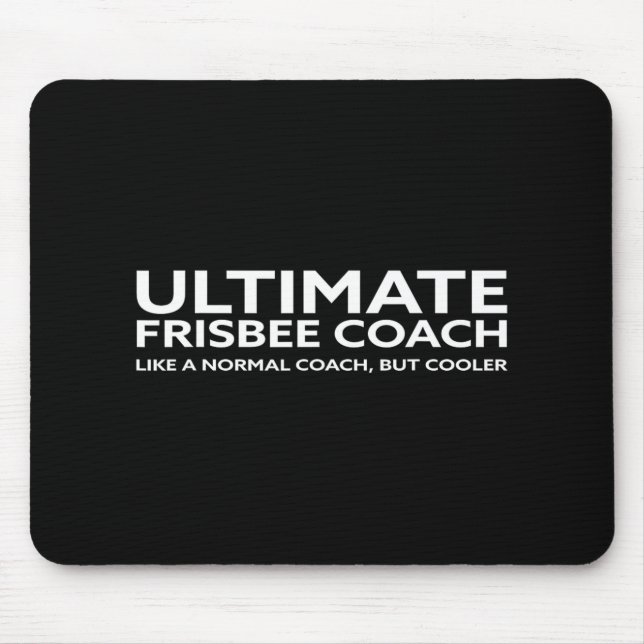 Ultimate Frisbee Player Coach Disc Golf Men Women  Mouse Mat (Front)