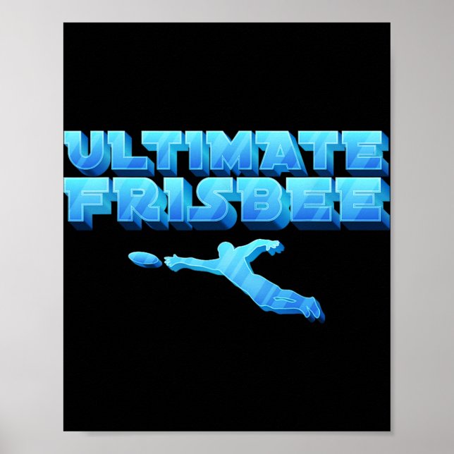 Ultimate Frisbee Player Disc Golf Men Women Ix  Poster (Front)