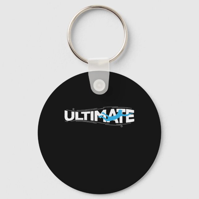 Ultimate Frisbee Sport am Strand Key Ring (Front)