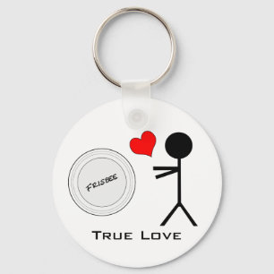 Ultimate Frisbee True Love Key Ring