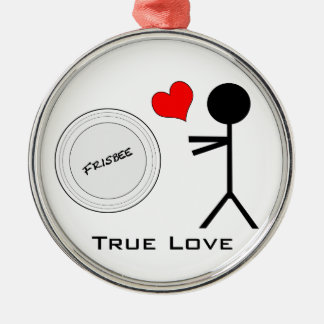 Ultimate Frisbee True Love Metal Tree Decoration