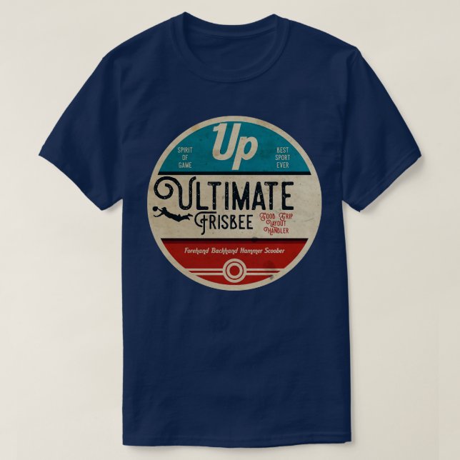 Ultimate Frisbee Vintage T-Shirt (Design Front)
