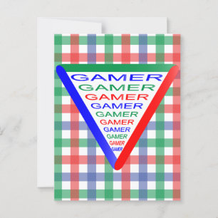 Ultimate Gamer 3 Gaming System Colors RGB Postcard