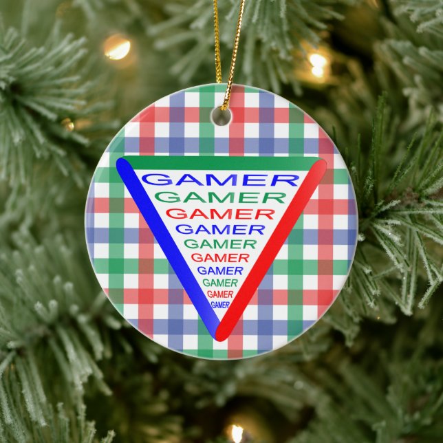 Ultimate Gamer 3 Gaming System Colours RGB Ceramic Tree Decoration (Tree)