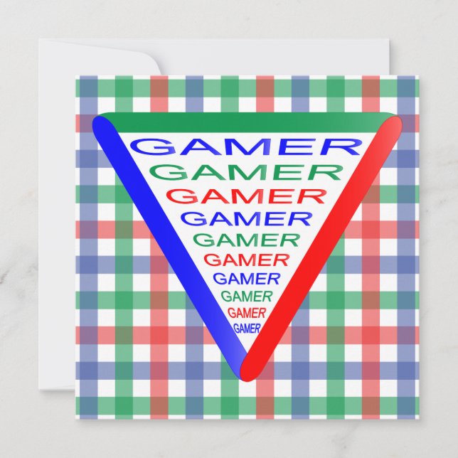 Ultimate Gamer 3 Gaming System Colours RGB Invitation (Front)