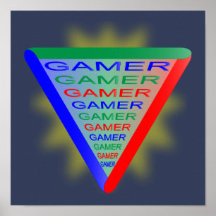 Ultimate Gamer 3 Gaming System Colours RGB Poster