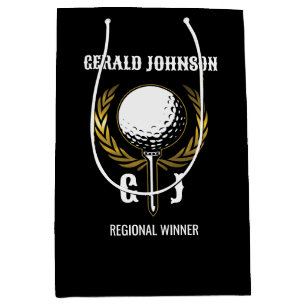 Ultimate Golf Monogram Design Medium Gift Bag