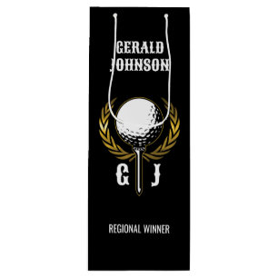 Ultimate Golf Monogram Design Small Gift Bag