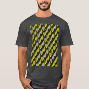 Ultimate Grey Grate Abstract Pattern With Yellow B T-Shirt