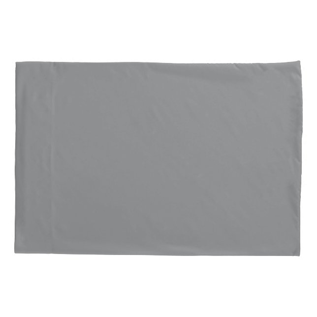 Ultimate Grey Solid Colour PANTONE 17-5104 AW 2022 Pillowcase (Back)