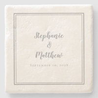Ultimate Grey Wedding Bride & Groom Simple Elegant