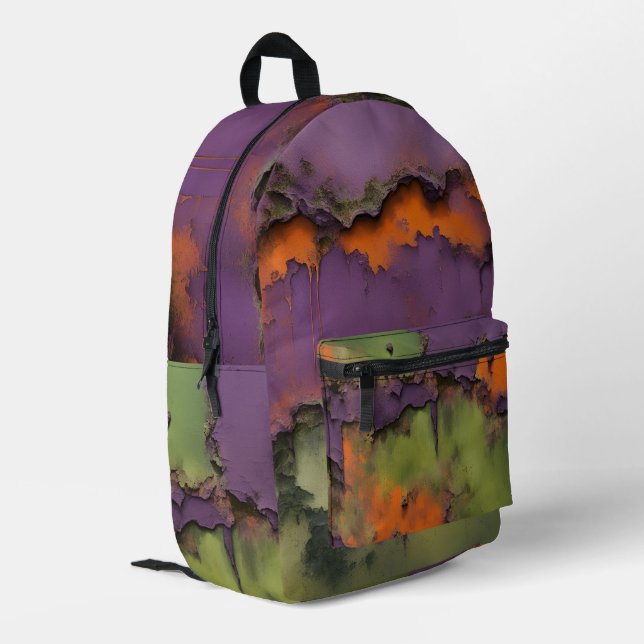 Ultimate Grunge Rebellion Printed Backpack (Back Corner Left)