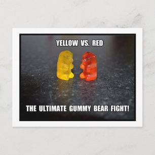 Ultimate Gummy Bear Fight Postcard