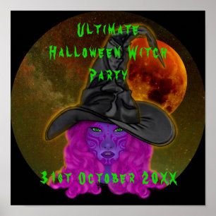 Ultimate Halloween Witch Party Oct 31st Poster