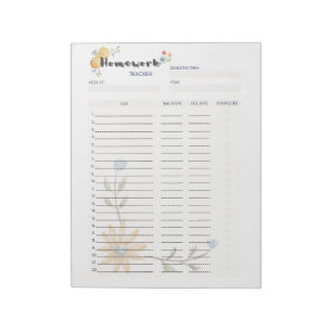 Ultimate Homework Planner Template Notepad
