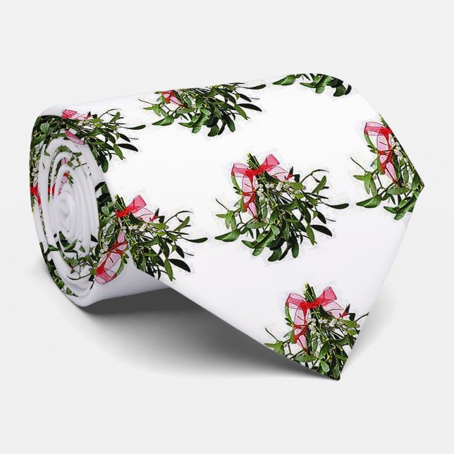 ULTIMATE "MISTLETOE TIE" FOR YOUR GROOM TIE (Rolled)