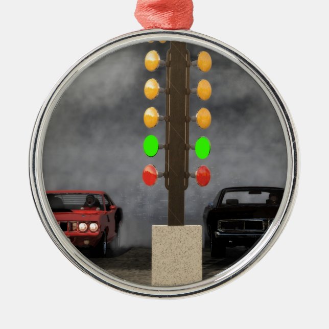 Ultimate Mopar Showdown Metal Tree Decoration (Front)
