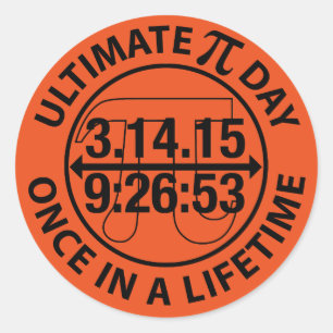 Ultimate Pi Day 2015 Classic Round Sticker