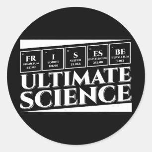 Ultimate Science Frisbee Disc Golf Hobby Lover _2 Classic Round Sticker