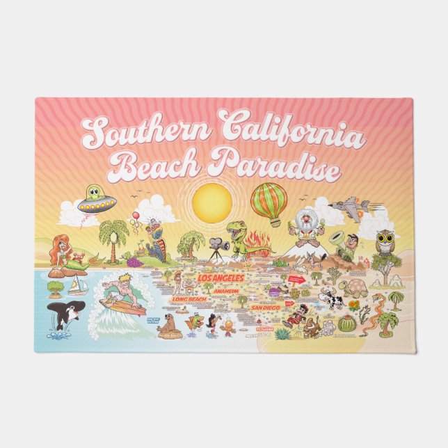 Ultimate SoCal Sunset Doormat (Front)