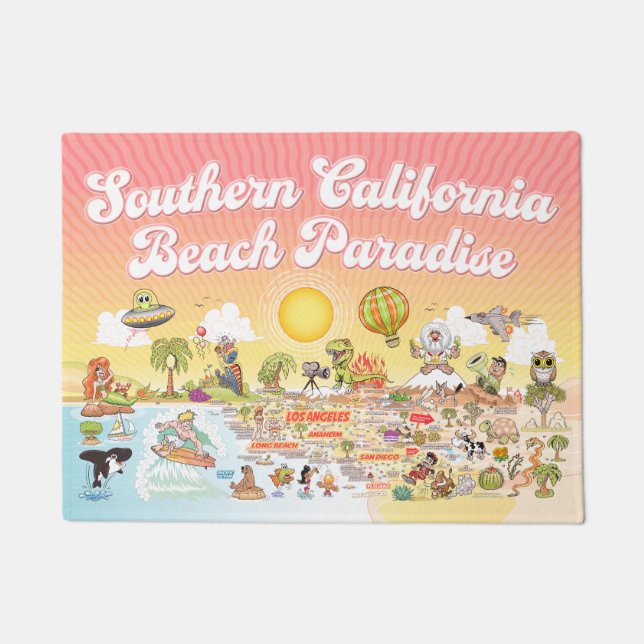 Ultimate SoCal Sunset Doormat (Front)