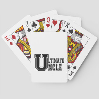 Ultimate Uncle in Black Playing Cards