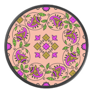ultimate vintage pattern hockey puck