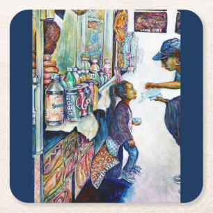 Ultimately Produces Hope Square Paper Coaster