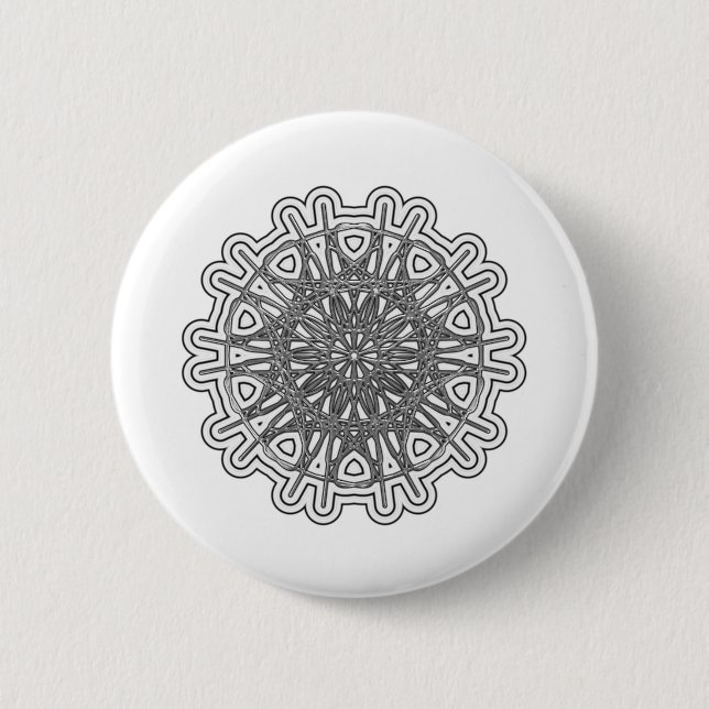 Ultra Cool Mandala Design #1 6 Cm Round Badge (Front)