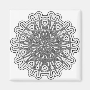 Ultra Cool Mandala Design #1 Magnet
