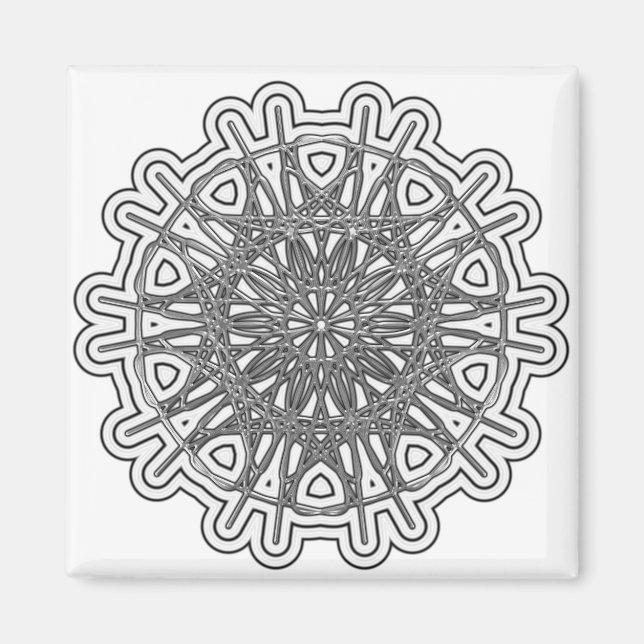 Ultra Cool Mandala Design #1 Magnet (Front)