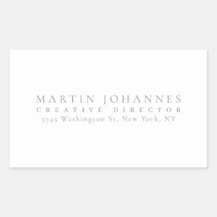Ultra Creative Elegant Professional Quality Rectangular Sticker