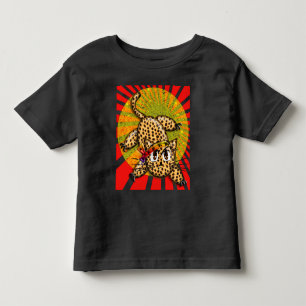 Ultra Cute Anime Leopard Kitty Rainbow Head Band Toddler T-Shirt