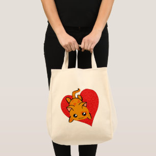 Ultra Cute Kawaii Anime Kitty Tote Bag