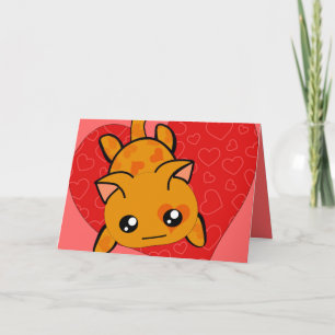Ultra Cute Kawaii Kitty Love Card