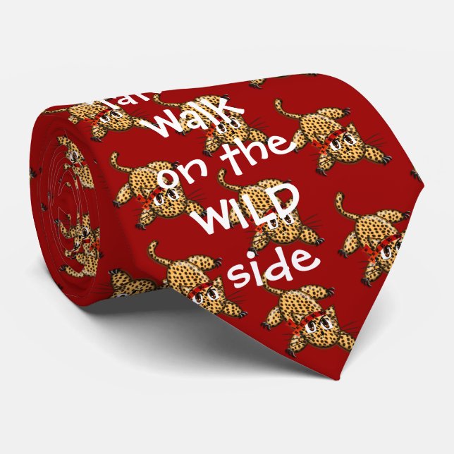Ultra Cute Leopard Safari Birthday Invitations Tie (Rolled)