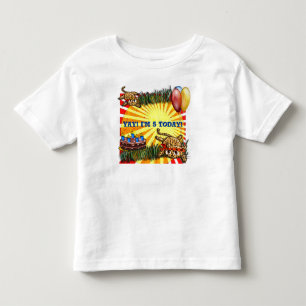 Ultra Cute Leopard Safari Birthday Invitations Toddler T-Shirt