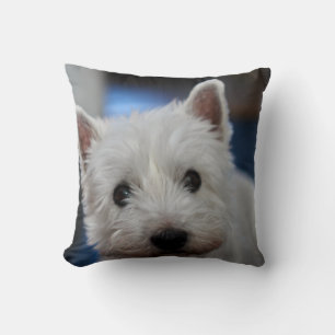 Ultra Cute Pestie Westie White Terrier Cushion