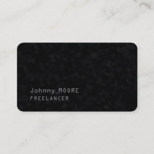 Ultra dark modern futuristic cyber black business card
